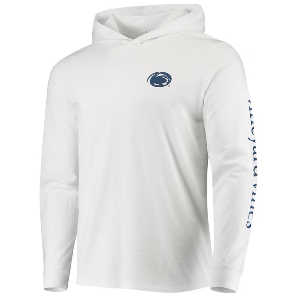 Men's Vineyard Vines White Penn State Nittany Lions Long Sleeve Hoodie T-Shirt